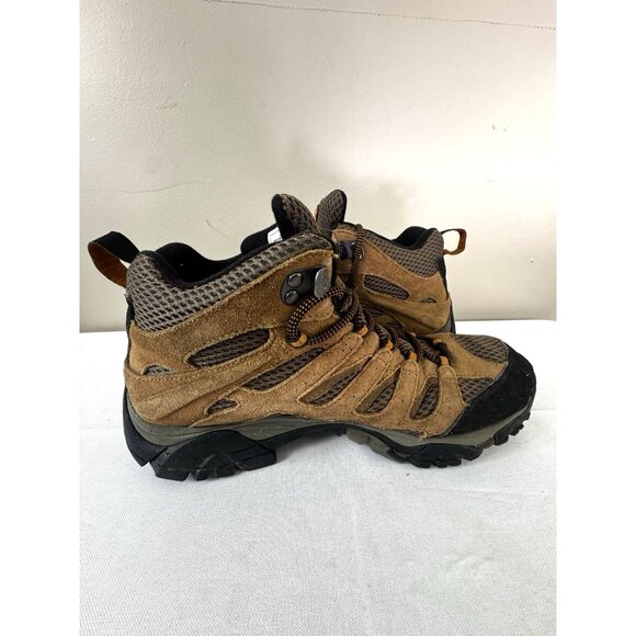 Merrell Mens Brown Earth Performance Waterproof Hiking Shoes 8 Gorp Boots Trails - Picture 14 of 16